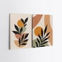 Wallity 2KNV4271 Lienzos Decorativos Multicolor (2 piezas de 50 x 70 cm)